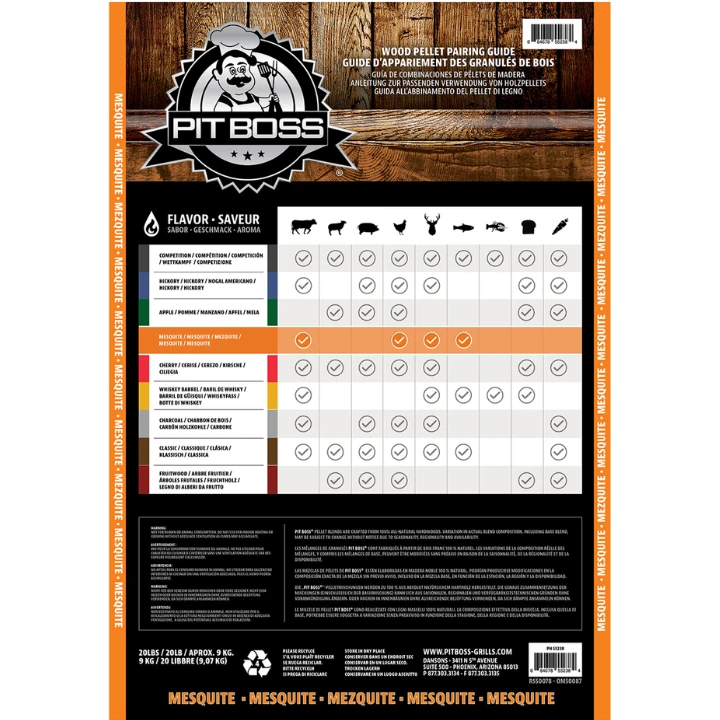 Pit Boss Mesquite Blend Pellets 9 Kg 4 Pit Boss Mesquite Blend Pellets 9 Kg - Afbeelding 2
