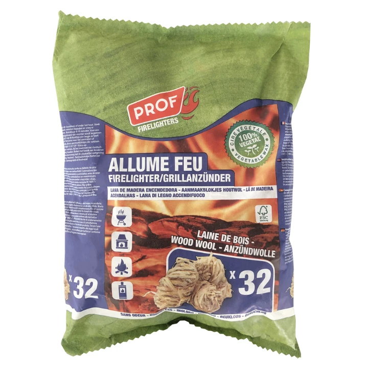 Prof Aanmaakwokkels Circa 32 Stuks / 400 Gram 3 Prof Aanmaakwokkels Circa 32 Stuks / 400 Gram