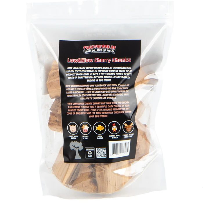 Vuur&Rook Low&Slow Kersen Chunks 1,5 Kg 4 Vuur&Rook Low&Slow Kersen Chunks 1,5 Kg - Afbeelding 2
