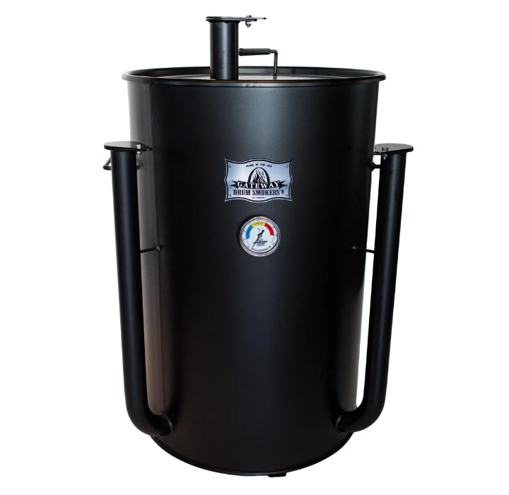 Gateway Drum Smoker - 55 Gallon Matte Black No Plate 3 Gateway Drum Smoker - 55 Gallon Matte Black No Plate