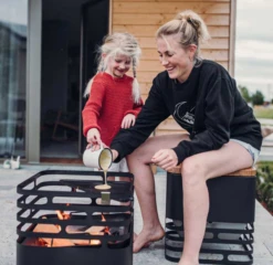 Höfats Cube Vuurkorf Zwart -Keuken Grill Winkel image 1802