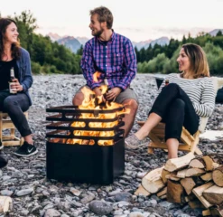 Höfats Cube Vuurkorf Zwart -Keuken Grill Winkel image 1805