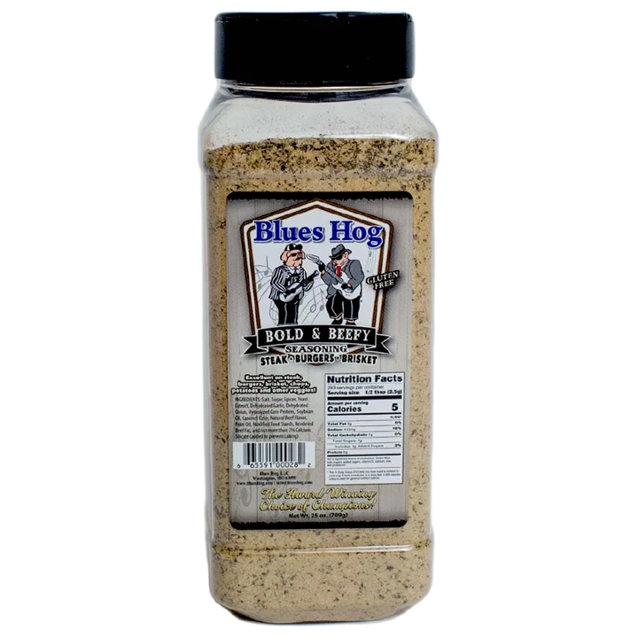 Blues Hog Bold&Beefy BBQ Rub 25oz 3 Blues Hog Bold&Beefy BBQ Rub 25oz