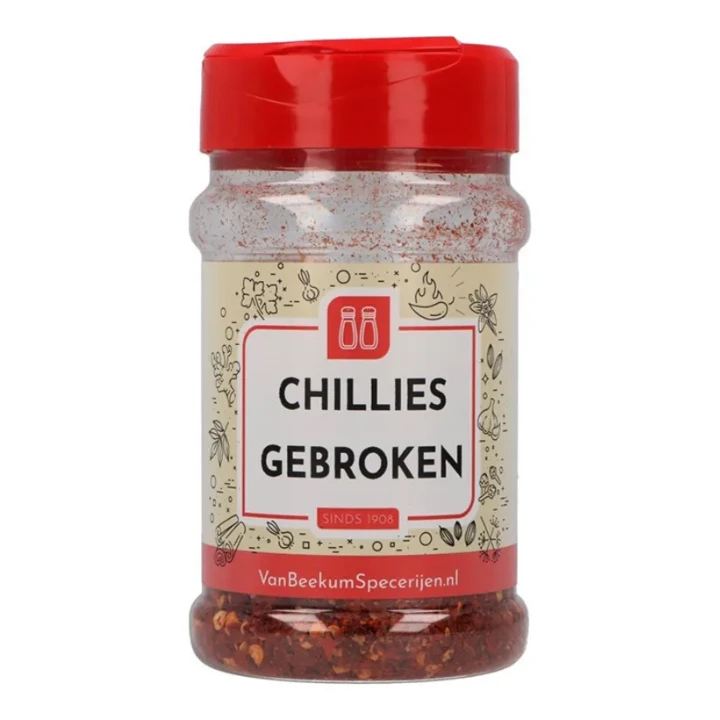 Van Beekum Chilies Gebroken 80 Gram 3 Van Beekum Chilies Gebroken 80 Gram