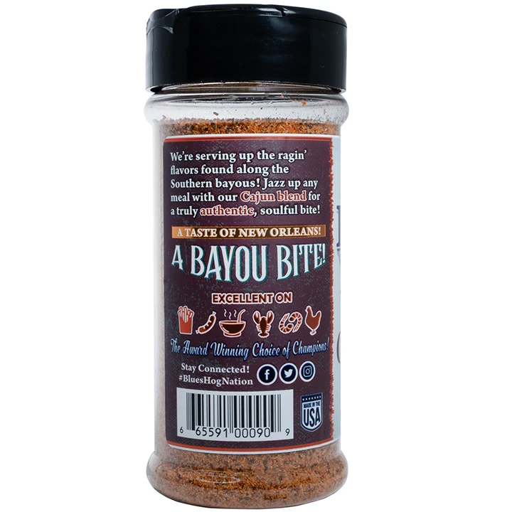 Blues Hog Cajun Bayou Seasoning 6.5 Oz 5 Blues Hog Cajun Bayou Seasoning 6.5 Oz - Afbeelding 3