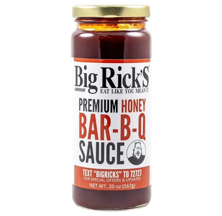 Big Rick's Honey BBQ Sauce 20oz 3 Big Rick's Honey BBQ Sauce 20oz