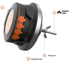 HerQs Dome Thermometer -Keuken Grill Winkel image 2092