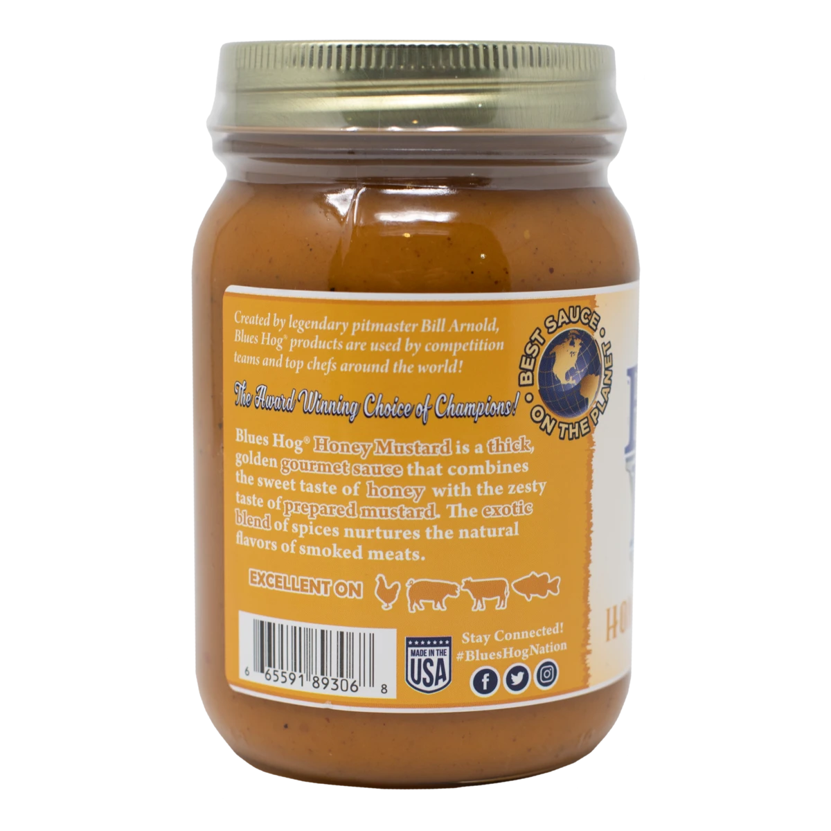 Blues Hog Honey Mustard 1 Pint 10 Blues Hog Honey Mustard 1 Pint - Afbeelding 8