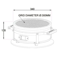 Yakiniku Ronde Shichirin Teppanyaki- & Hibachi Grill -Keuken Grill Winkel image 391