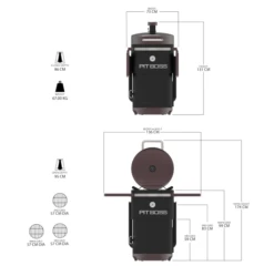 Pit Boss Champion Barrel Charcoal Smoker -Keuken Grill Winkel image 74