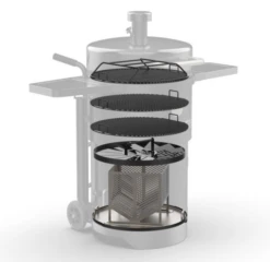 Pit Boss Champion Barrel Charcoal Smoker -Keuken Grill Winkel image 75