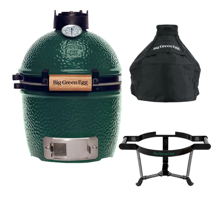 Big Green Egg Mini + Carrier + Cover 3 Big Green Egg Mini + Carrier + Cover