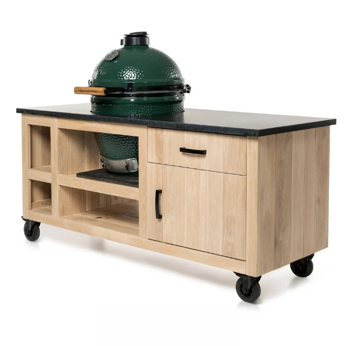 Eiken Tafel Classic II Big Green Egg Medium & Large 4 Eiken Tafel Classic II Big Green Egg Medium & Large - Afbeelding 2